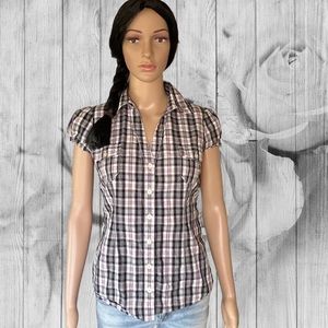 Levi’s Plaid Western Top Size Small